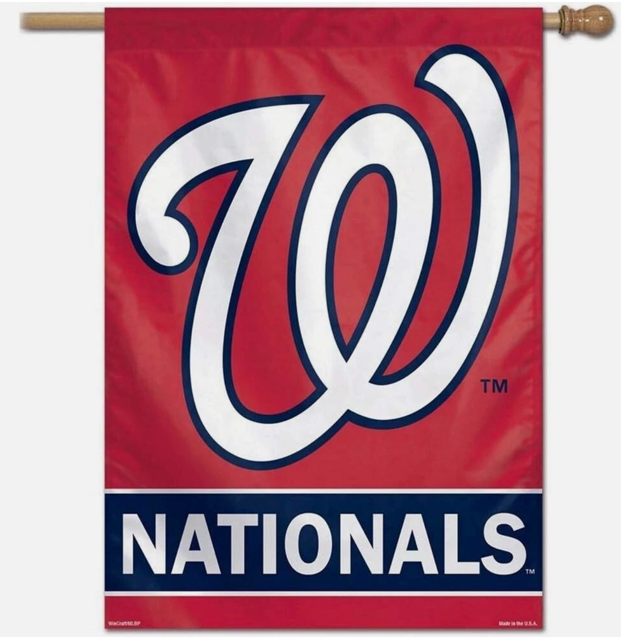 Washington Nationals Flag Banner – 28" x 40" Indoor/Outdoor