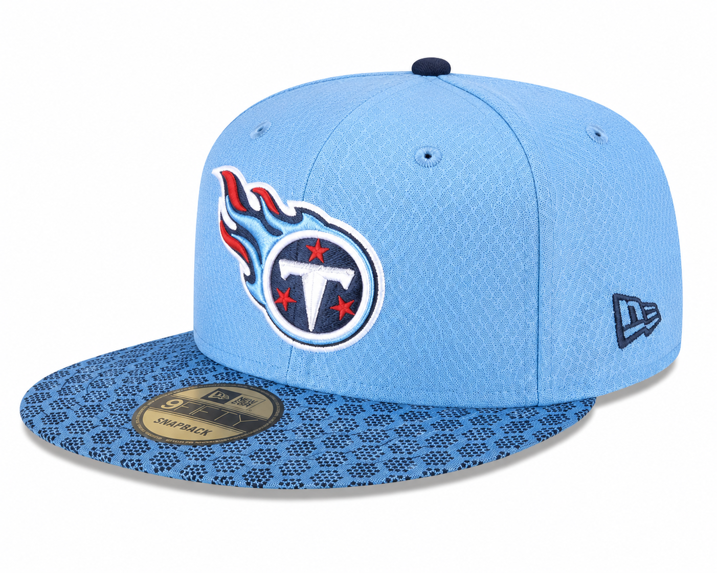 New Era 9Fifty Tennessee Titans Color Rush Snapback – Light Blue Hex Pattern