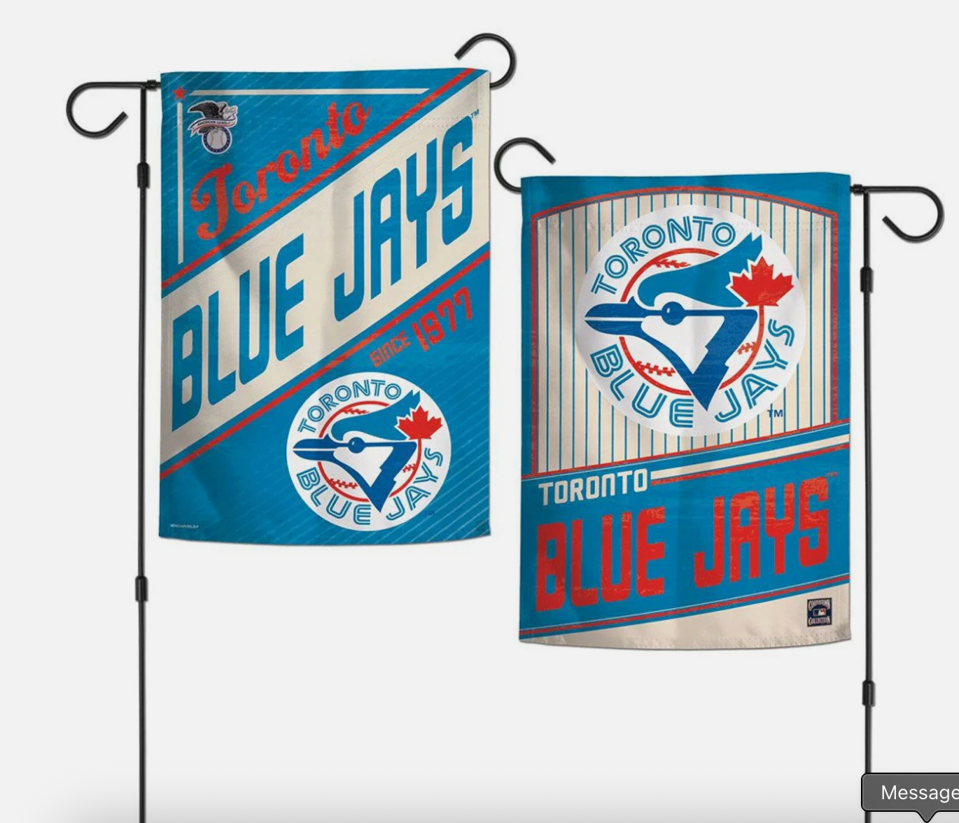 Toronto Blue Jays Flag 12x18 Garden Style 2 Sided Cooperstown