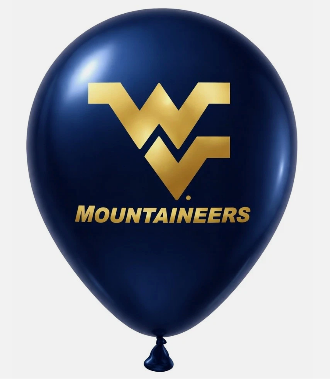 West Virginia Mountaineers 11" Blue Balloons Party Decorations (Pack of 10). NEW