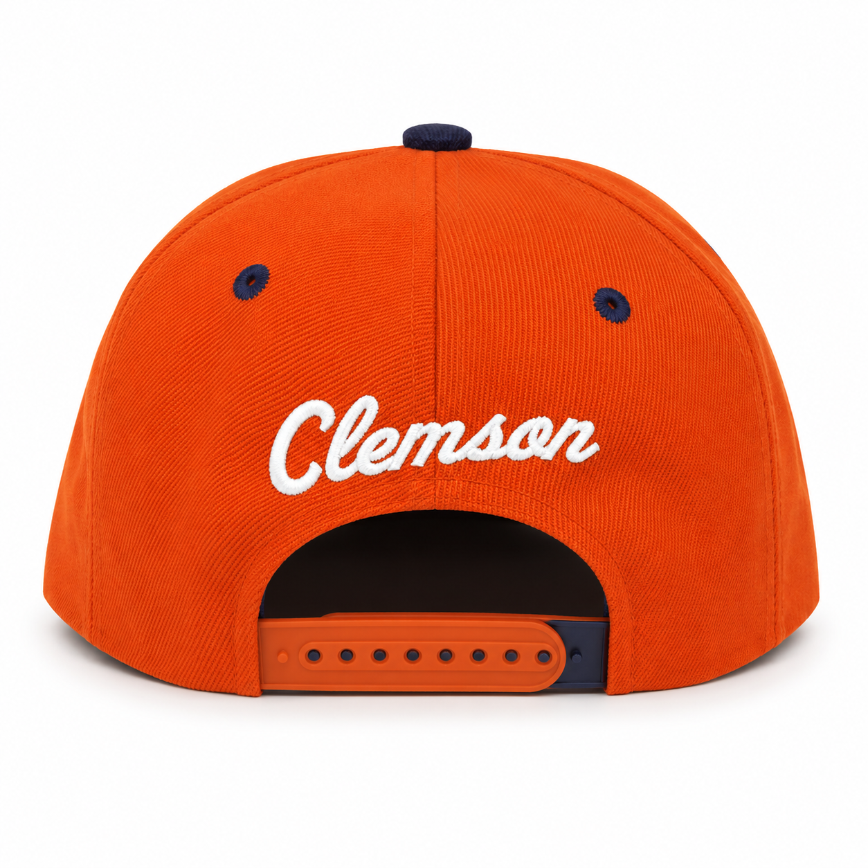 Clemson Tigers NCAA White Paw Zephyr Z11 Flat Bil Snapback Hat Adjustable