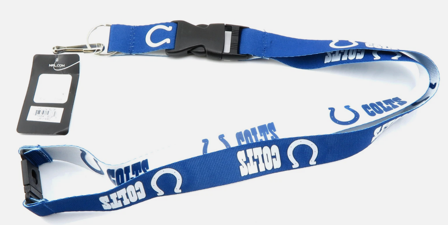 INDIANAPOLIS COLTS NFL Football Official Licensed Team Colors Reversible Lanyard