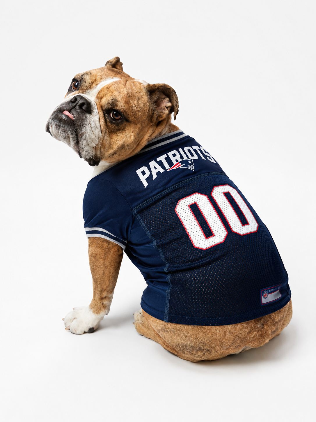NEW ENGLAND PATRIOTS Dog Pet Mesh Jersey Shirt size LARGE 20"-24"