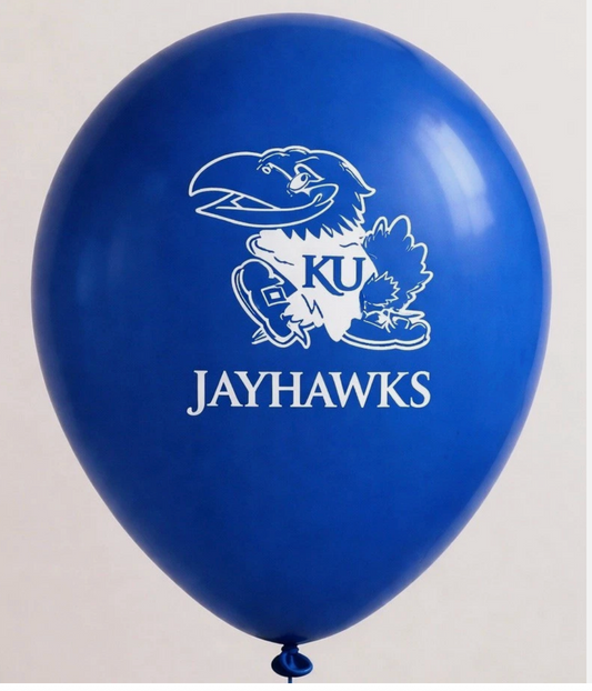 University of Kansas Jayhawks 11" Blue Party Balloons (Pack of 10)