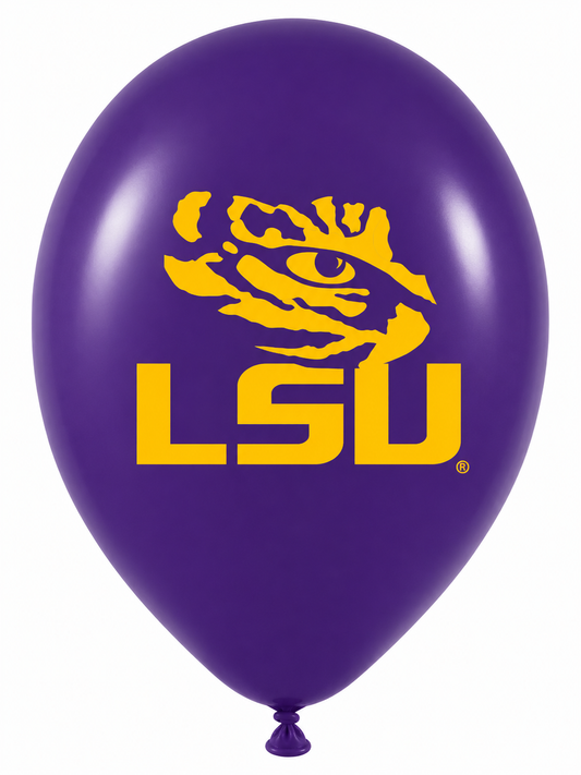 LSU Tigers NCAA 11" Latex Balloons Pack of 10