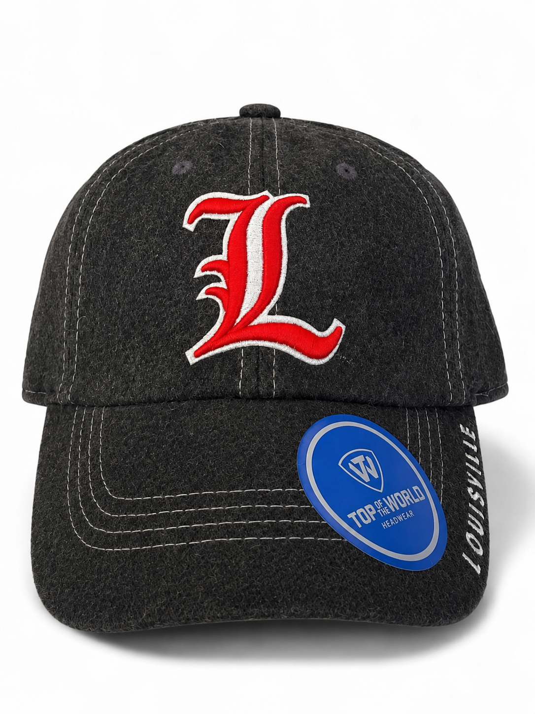 Louisville Cardinals NCAA Top of the World Adjustable Cap Black Wool/Poly Blend