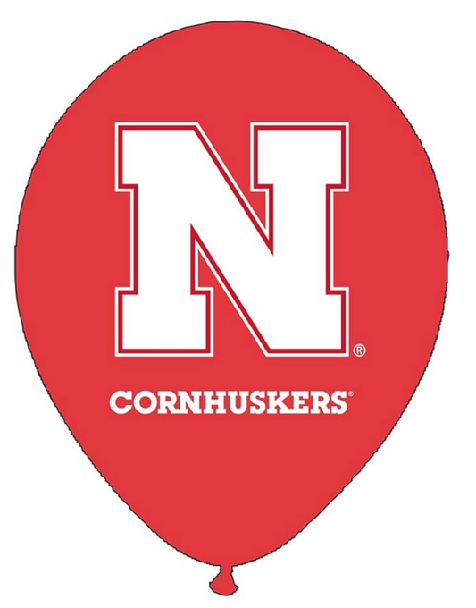 Nebraska Cornhuskers NCAA 11" Latex Party Balloons Pack of 10