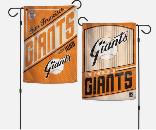 SAN FRANCISCO GIANTS COOPERSTOWN 12"X18" 2-SIDED GARDEN FLAG RETRO