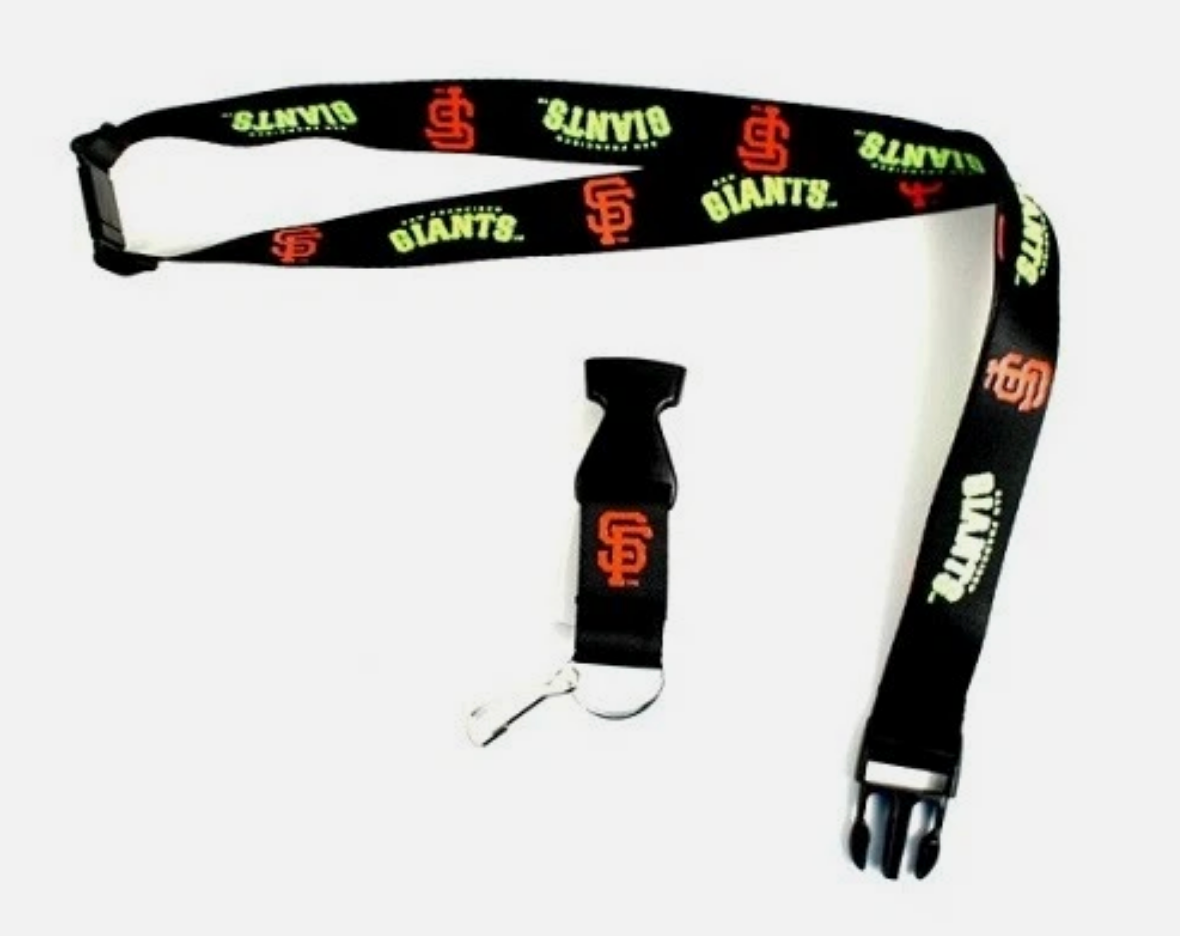 San Francisco Giants MLB Black Neon Lanyard