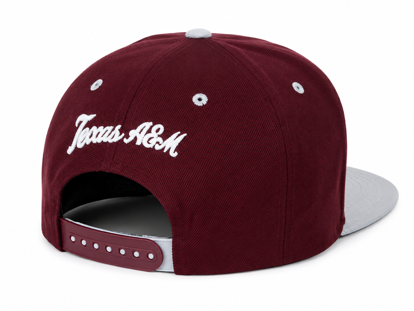 TEXAS A&M AGGIES ZEPHYR Z11 MAROON FLAT BILL SNAPBACK HAT NWT