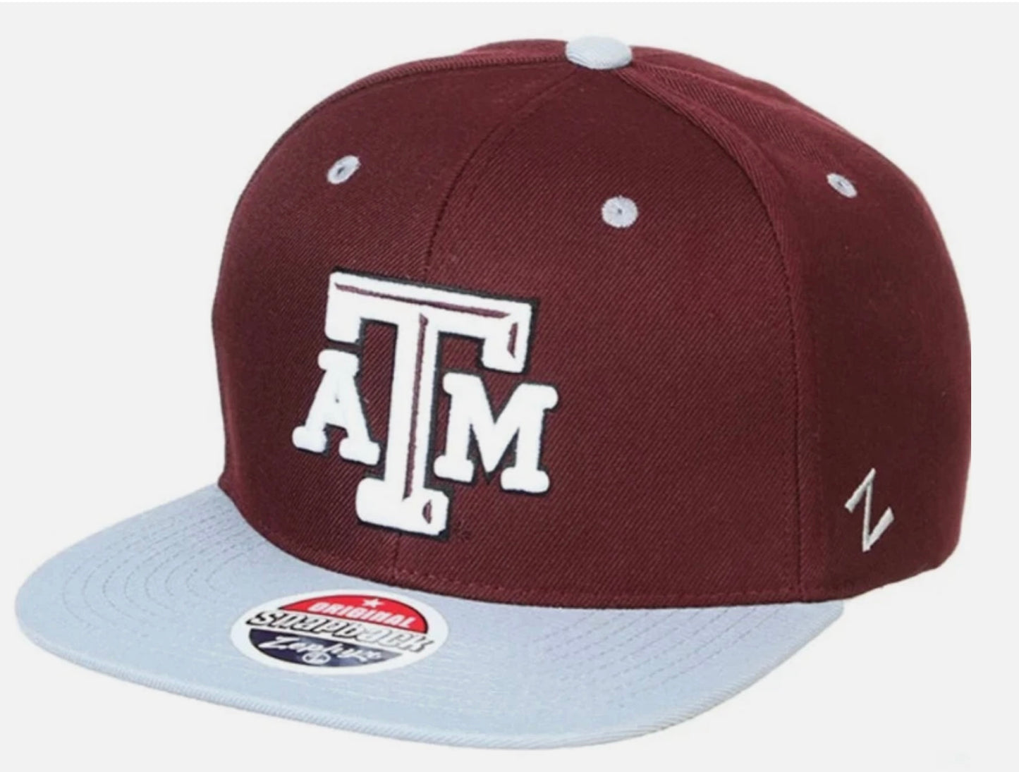 Zephyr NCAA Texas A&M Aggies "Z11" Flat Bill SnapBack Hat NWT