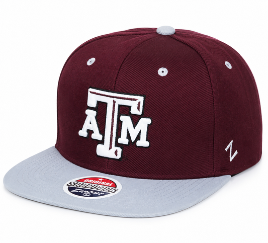 Zephyr NCAA Texas A&M Aggies "Z11" Flat Bill SnapBack Hat NWT