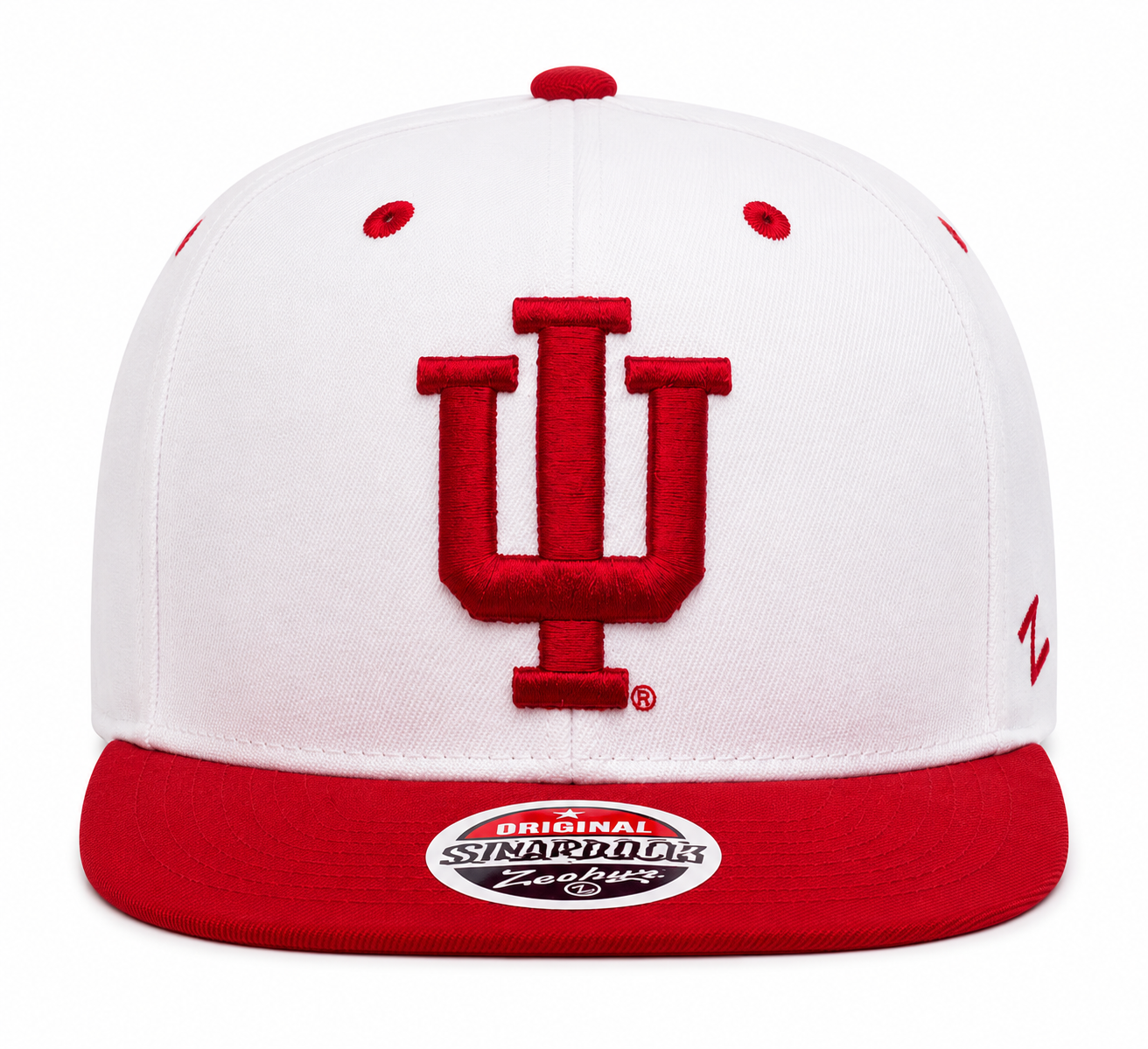 Indiana Hoosiers NCAA Zephyr White Two-Tone Adjustable Snapback Hat NWT