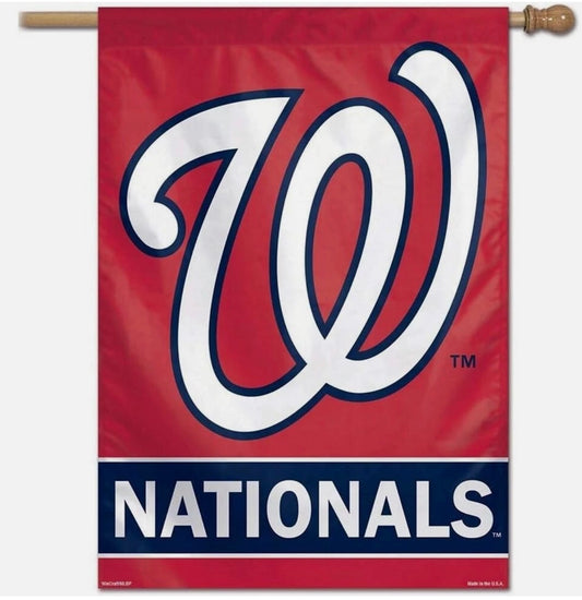 Washington Nationals Flag Banner – 28" x 40" Indoor/Outdoor