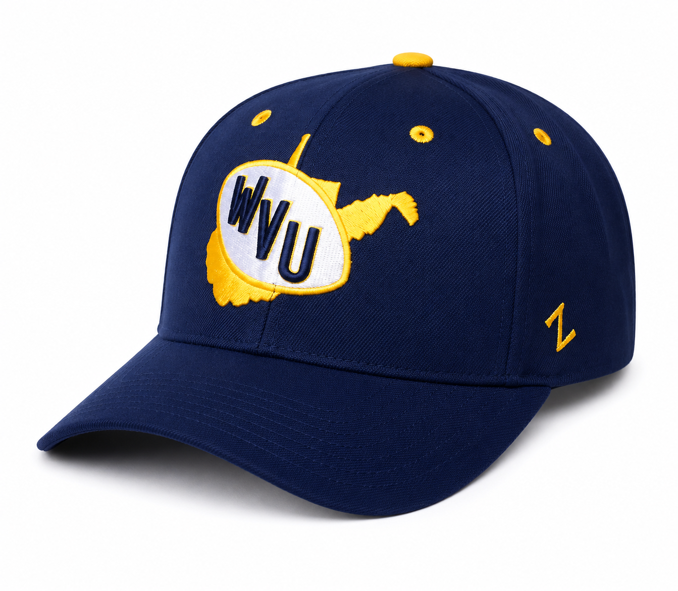 West Virginia Mountaineers NCAA Stretch Fit Hat Cap by Zephyr NWT