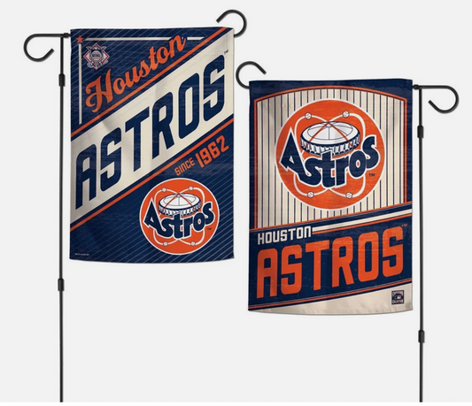 HOUSTON ASTROS COOPERSTOWN COLLECTION 12"X18" 2-SIDED GARDEN FLAG WINCRAFT