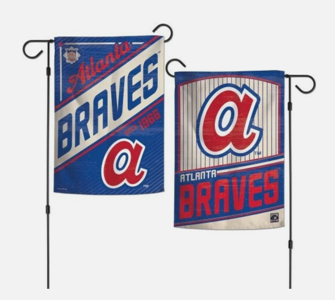 Atlanta Braves 2 Sided 12.5" X 18" MLB Cooperstown Garden Flag Wincraft