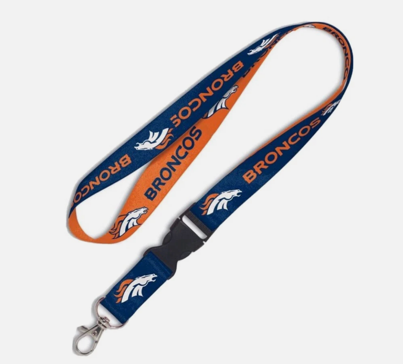 Denver Broncos Lanyard w Detachable Key Chain