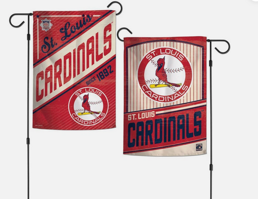 ST. LOUIS CARDINALS COOPERSTOWN COLLECTION 12"X18" 2-SIDED GARDEN FLAG WINCRAFT