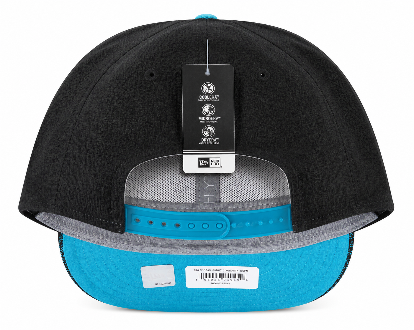 Carolina Panthers New Era 9Fifty OTF Snapback Hat Black/Panther Blue Rare Find
