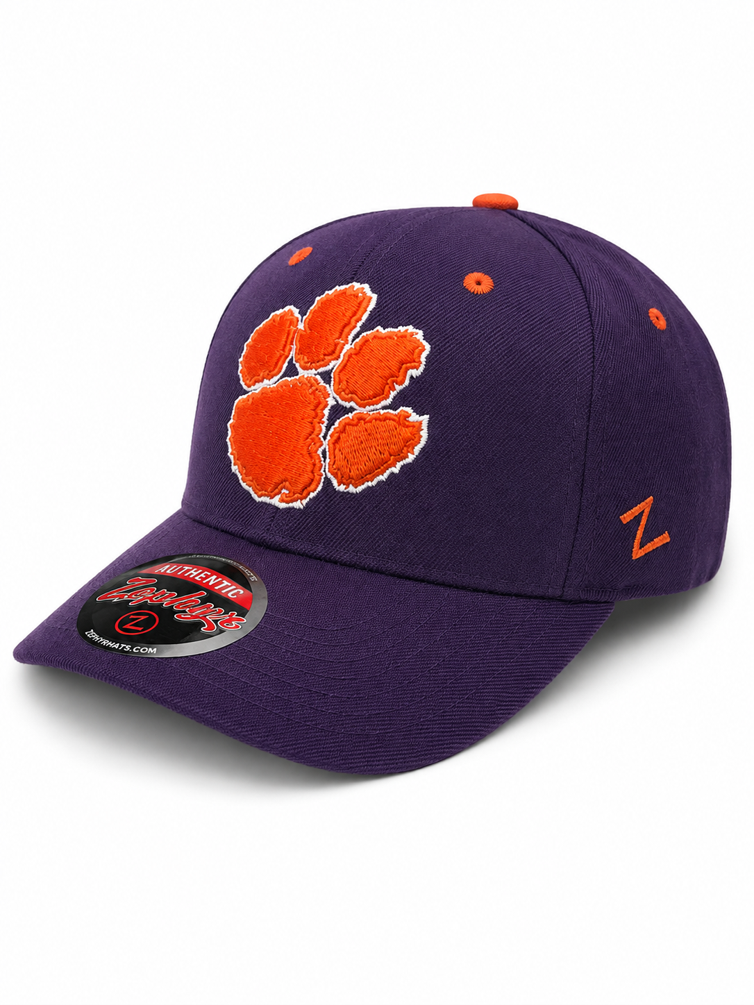 Clemson Tigers NCAA Purple/Orange Paw Zephyr Competitor Cap Snapback Hat Adjustable