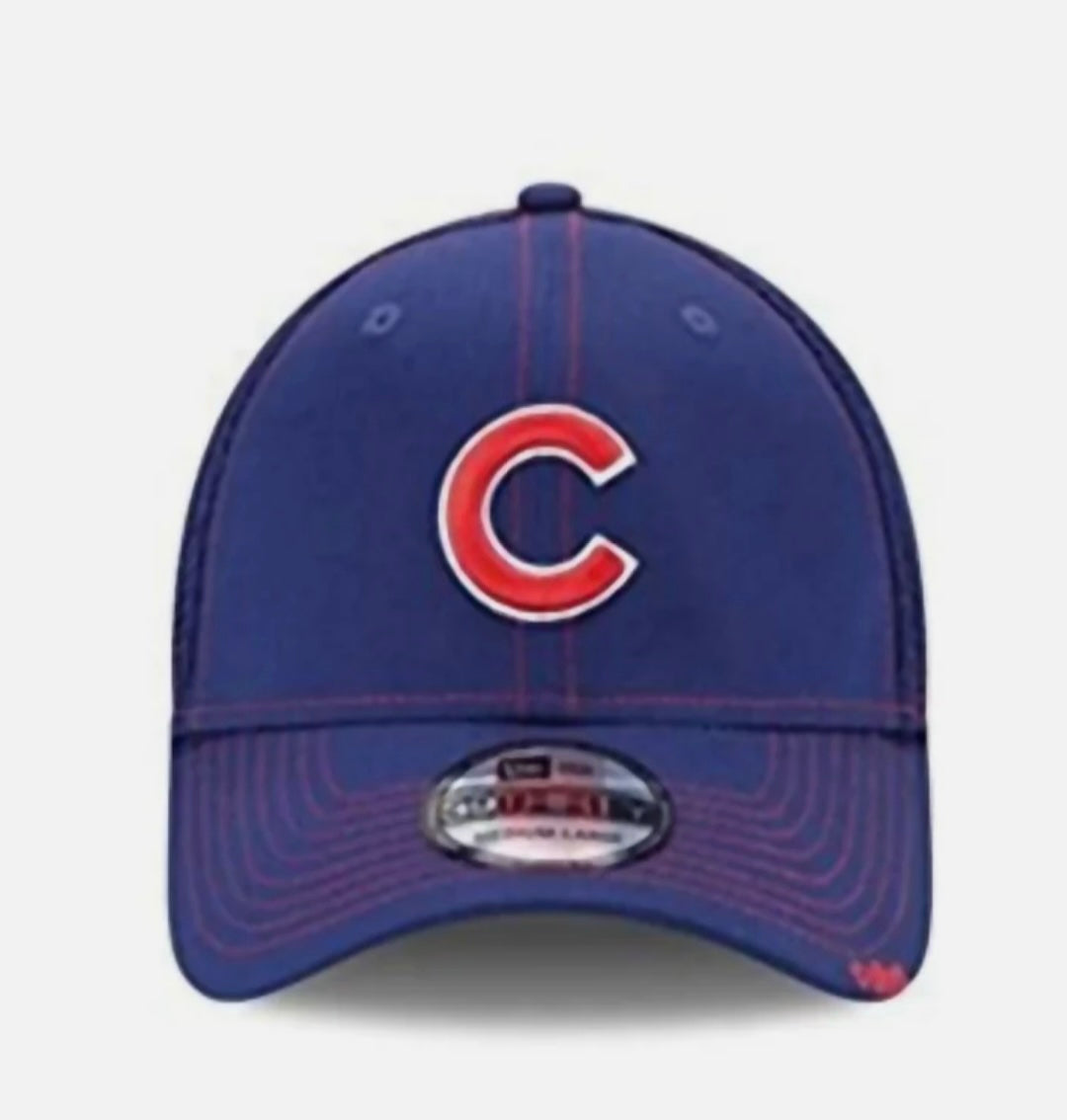 New Era Chicago Cubs MLB Team Classic C Logo Red/Blue 39Thirty Flex Fit Hat Cap