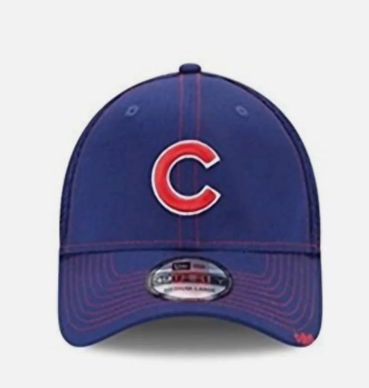 New Era Chicago Cubs MLB Team Classic C Logo Red/Blue 39Thirty Flex Fit Hat Cap