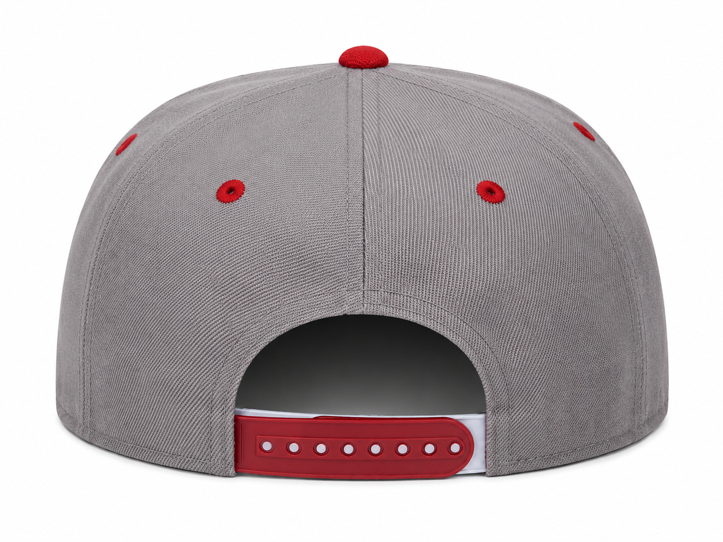 Men's Zephyr Gray/Crimson Indiana Hoosiers Z11 Snapback Adjustable Hat - OSFA