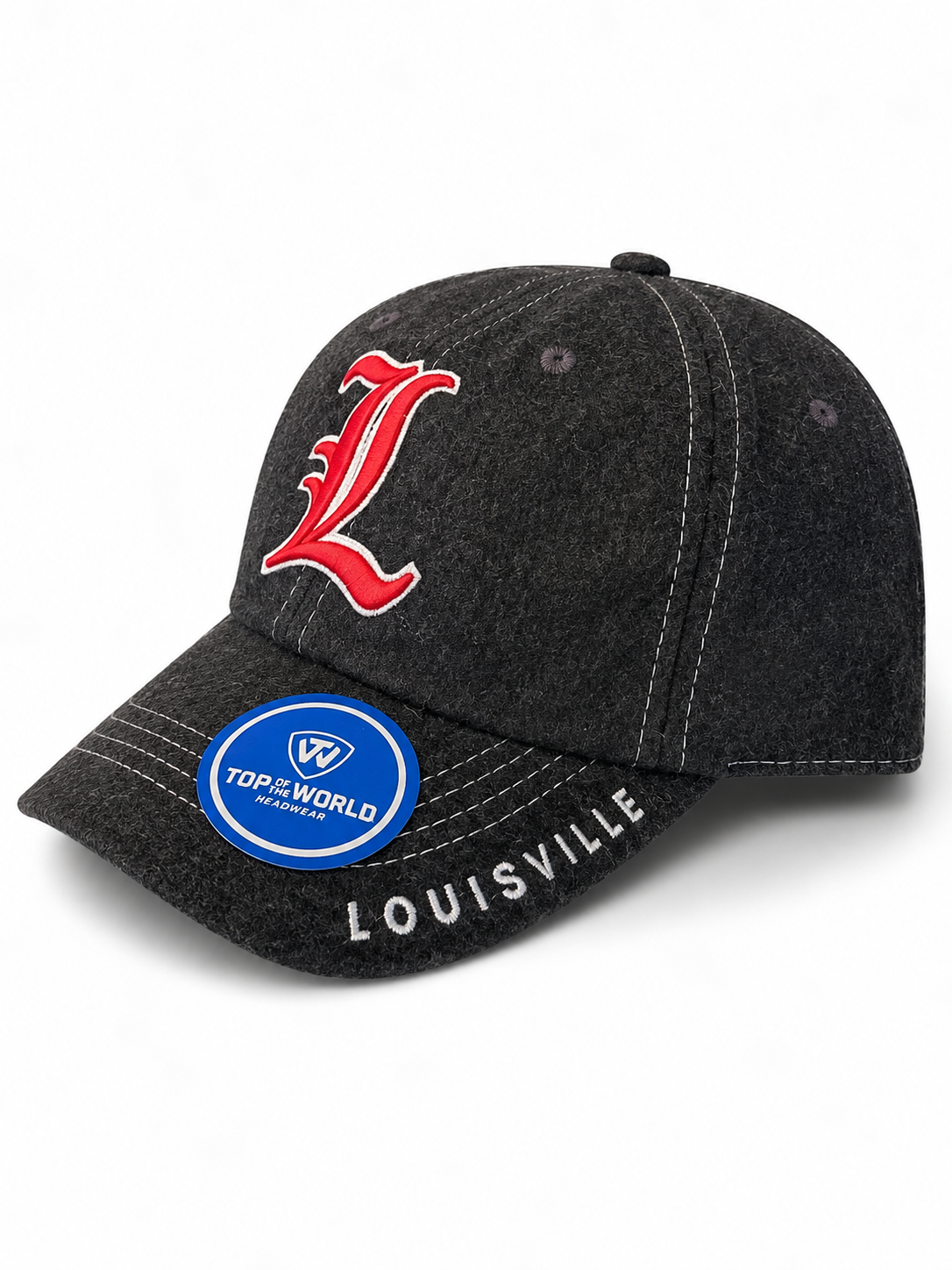 Louisville Cardinals NCAA Top of the World Adjustable Cap Black Wool/Poly Blend