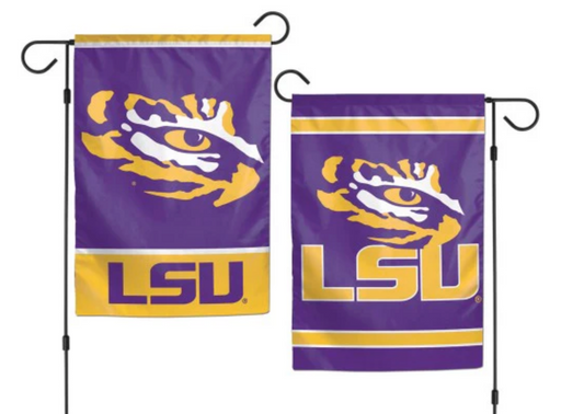 NCAA LSU Tigers Premium 2 Sided 12" X 18" Garden Flag Wincraft NEW