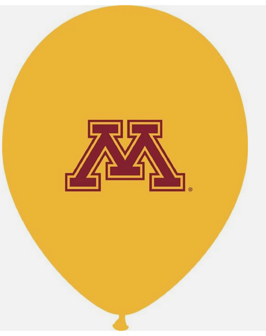 Minnesota Golden Gophers NCAA 11" Latex Balloons Pack of 10