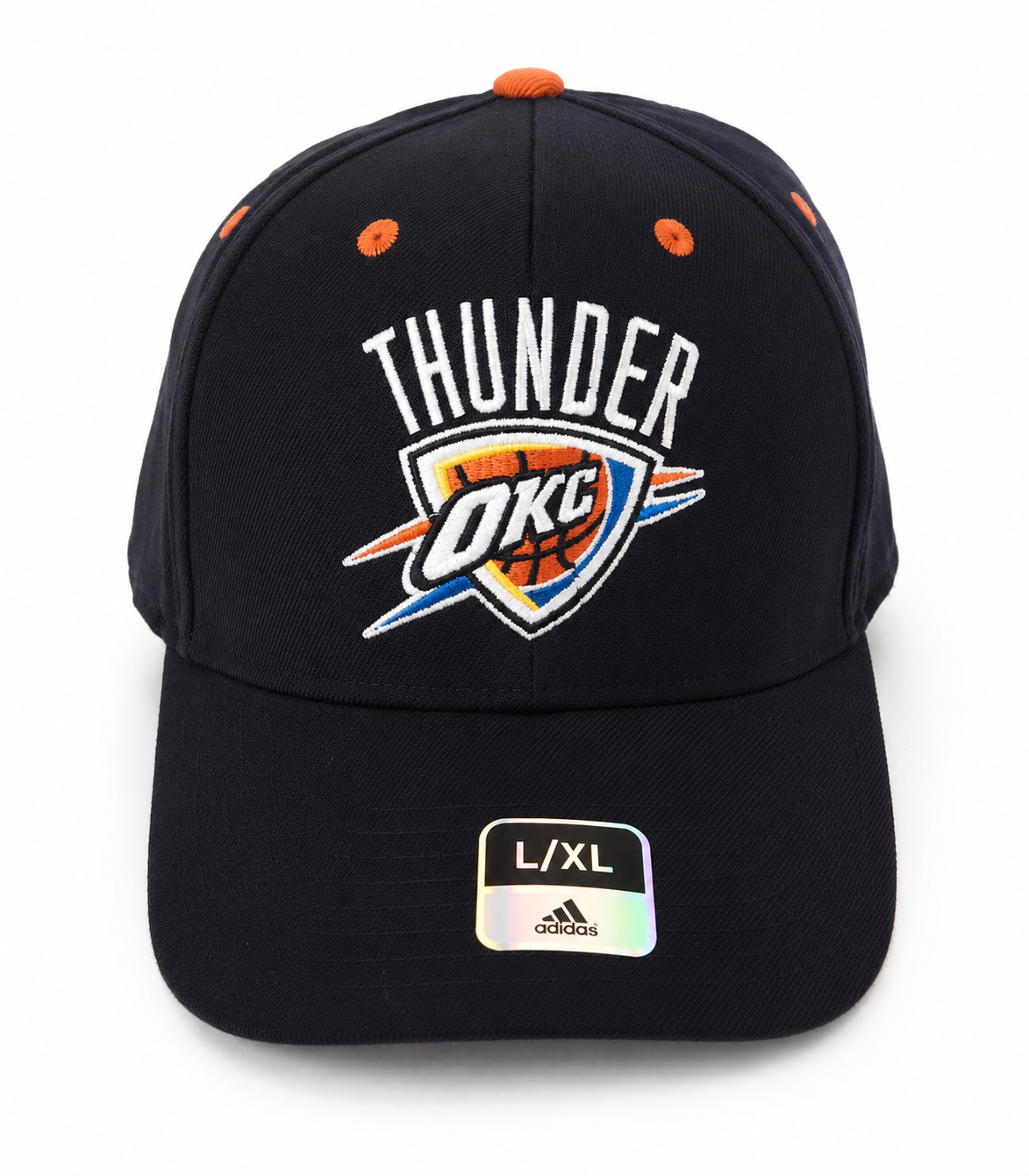 OKC Thunder Structured Flex Fit Cap – Black (L/XL)