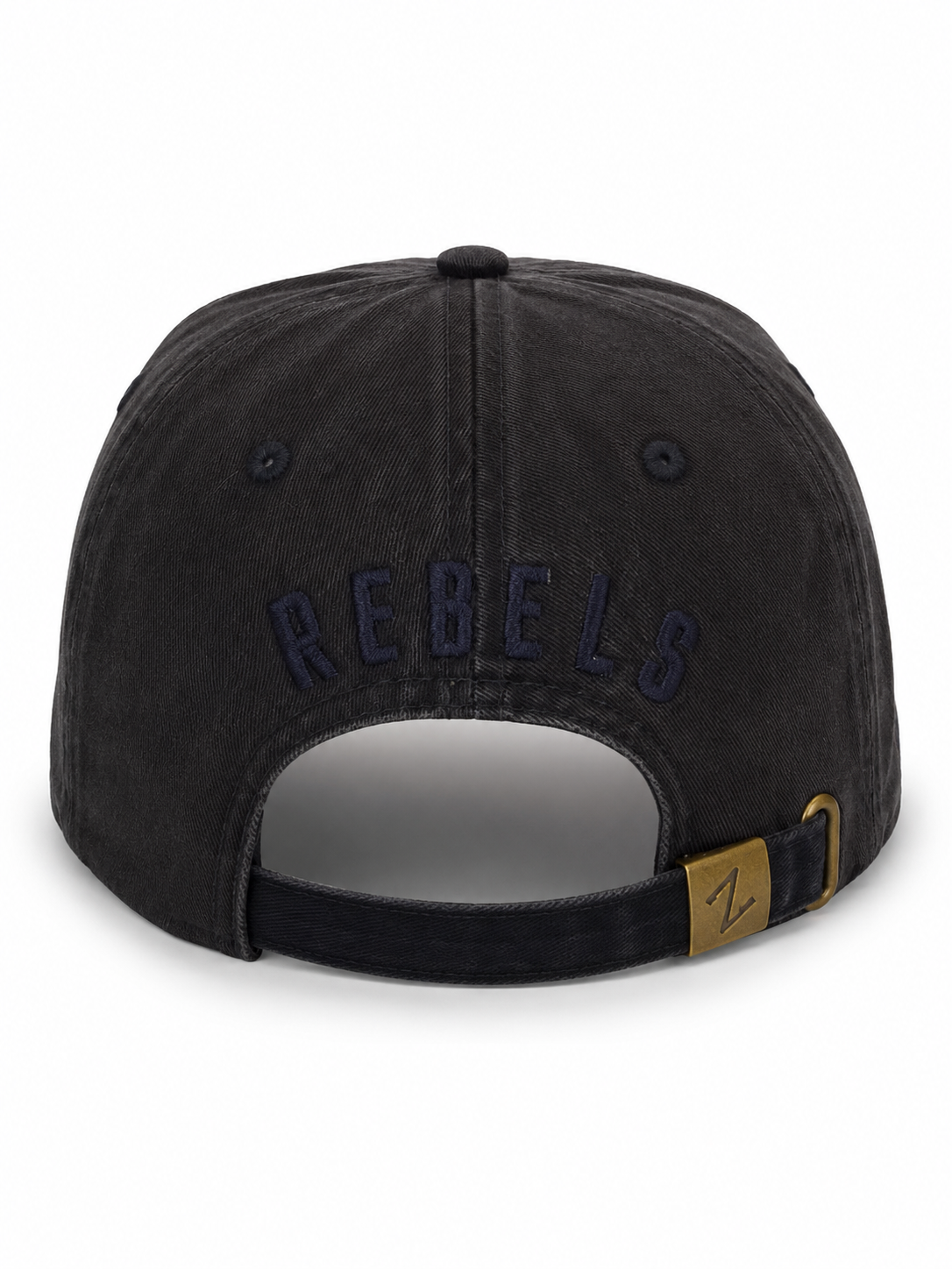 Zephyr Ole Miss Rebels Washed Dad Hat – Black/Navy