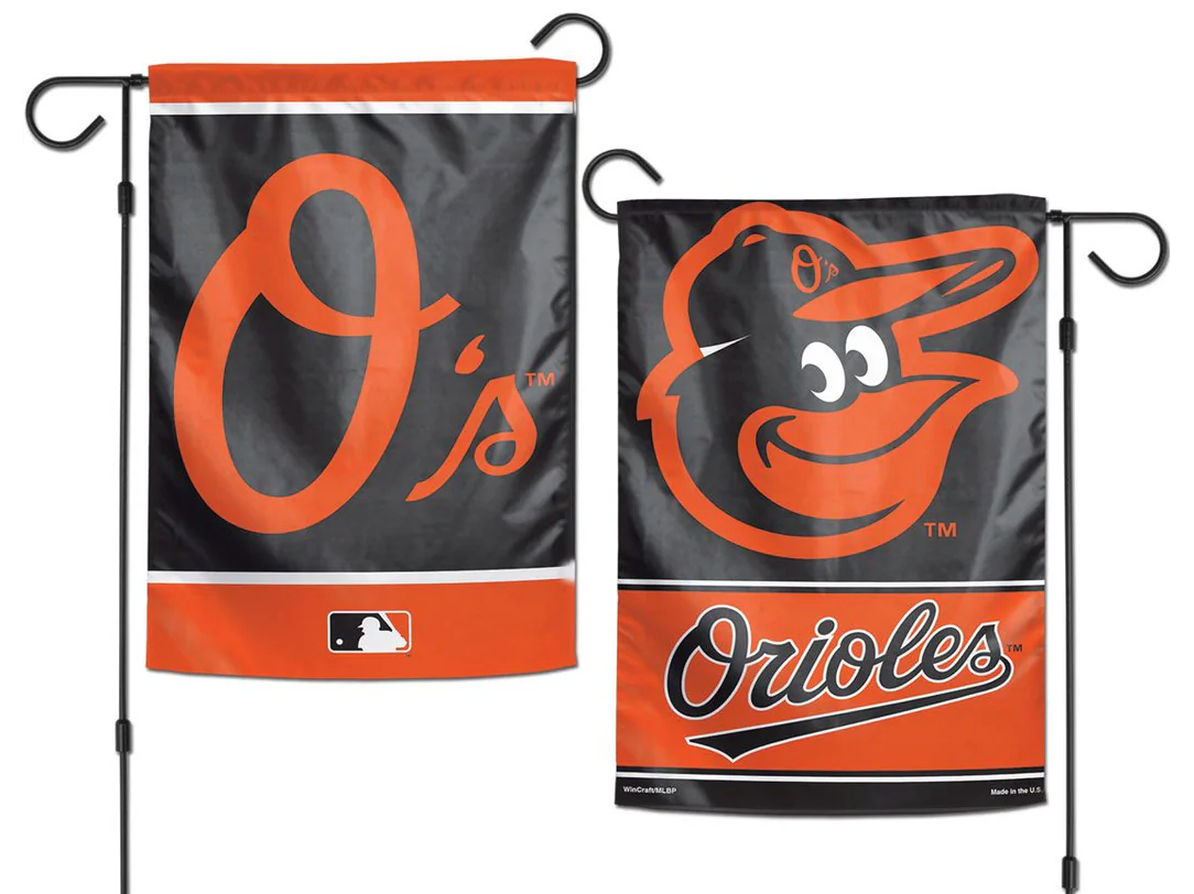 Baltimore Orioles 2 Sided Garden Flag 12.5" x 18" [NEW] MLB Fan Yard Outdoor