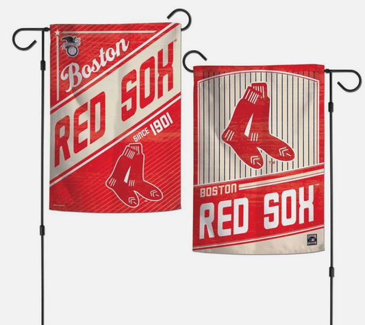 BOSTON RED SOX COOPERSTOWN COLLECTION 12"X18" 2-SIDED GARDEN FLAG NEW WINCRAFT