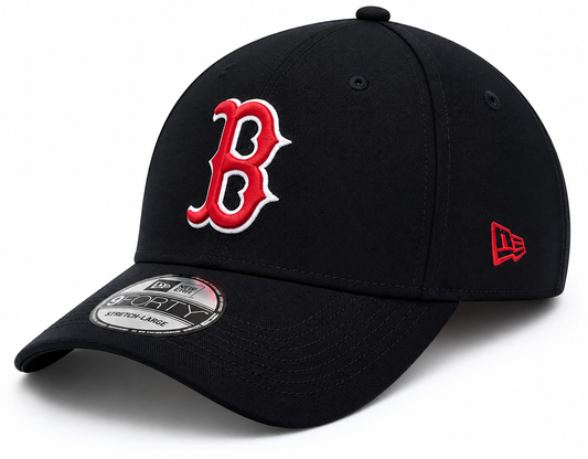 New Era Boston Red Sox MLB Team Classic C Logo Red/Blue 39Thirty Flex Fit Hat Cap