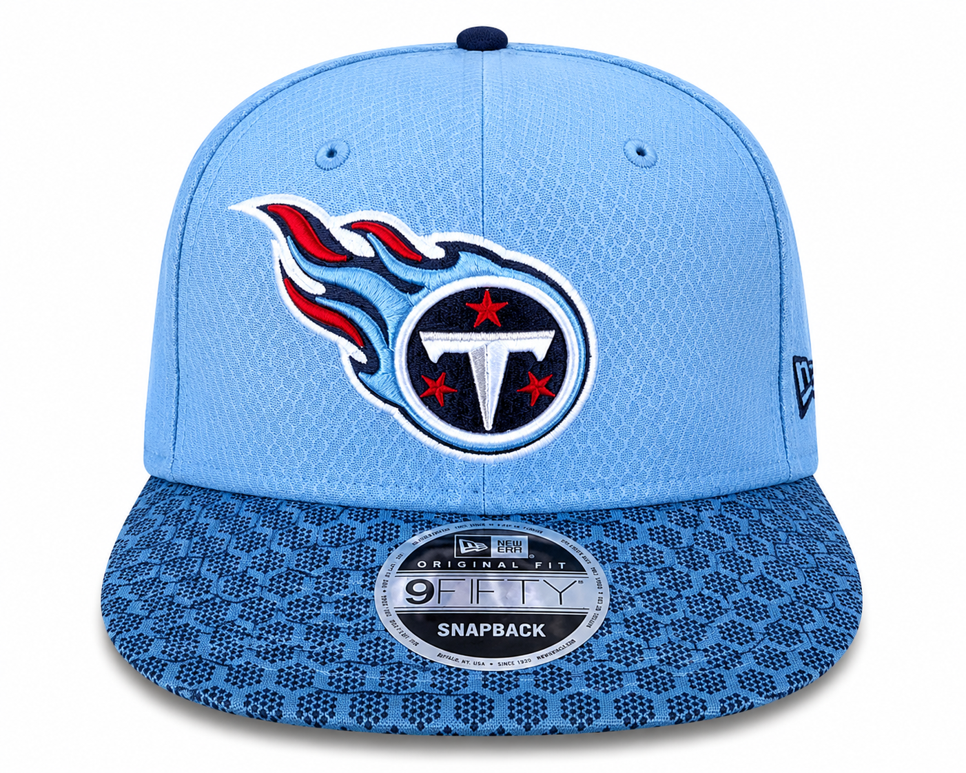 New Era 9Fifty Tennessee Titans Color Rush Snapback – Light Blue Hex Pattern
