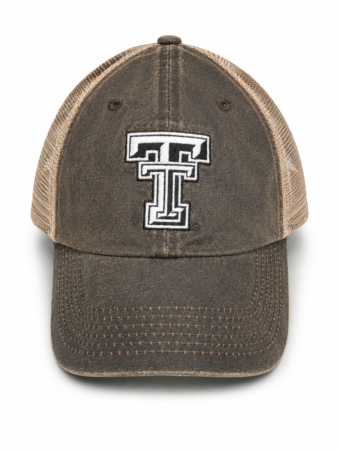 Texas Tech Red Raiders Distressed Camo Offroad Trucker Hat Top of the World