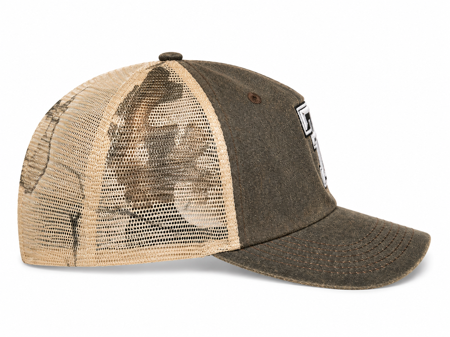 Texas Tech Red Raiders Distressed Camo Offroad Trucker Hat Top of the World