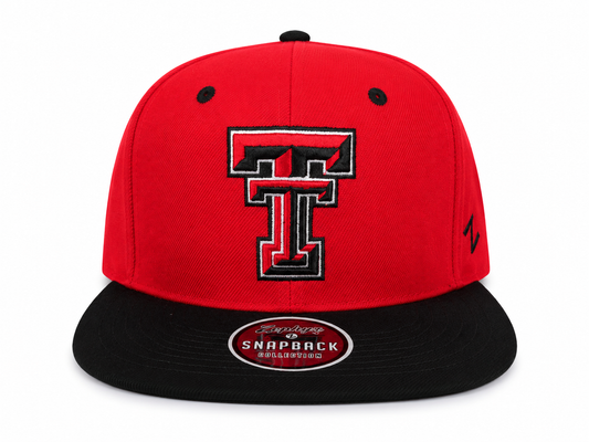 Zephyr Texas Tech Red Raiders Adjustable Snapback Hat – Black/Red