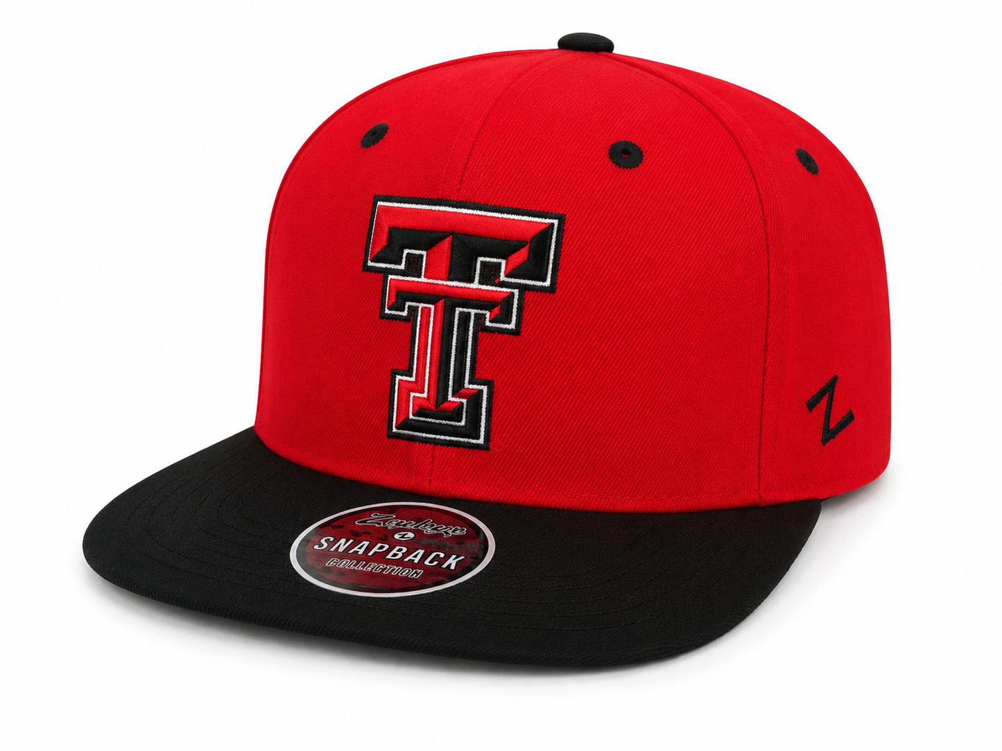 Zephyr Texas Tech Red Raiders Adjustable Snapback Hat – Black/Red