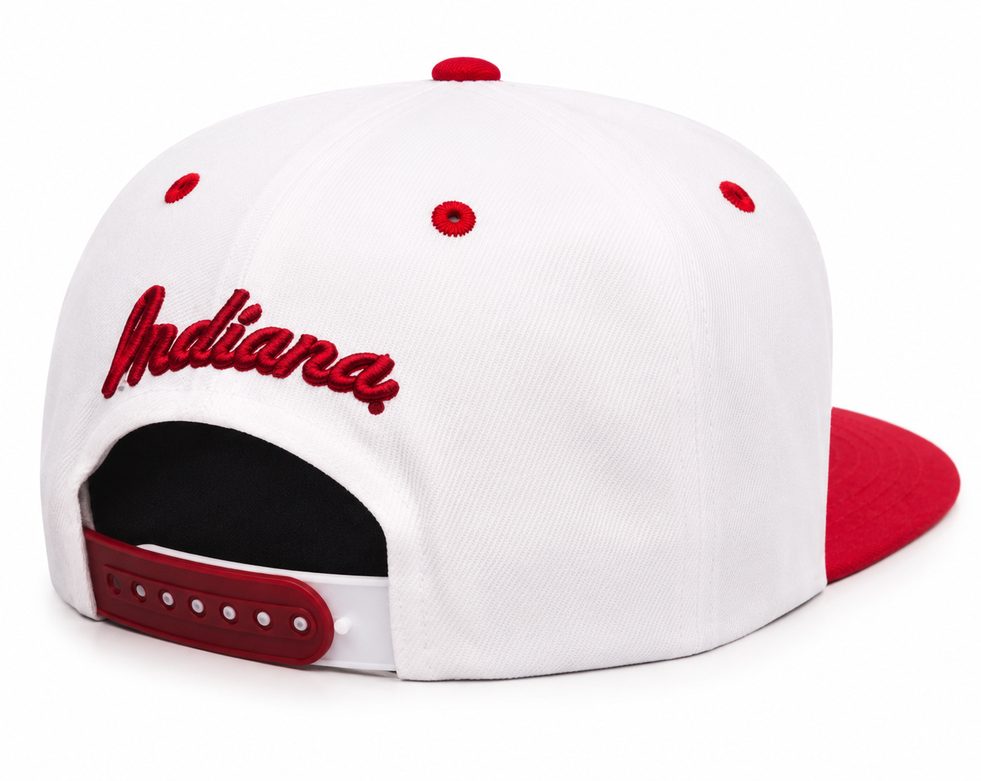 Indiana Hoosiers NCAA Zephyr White Two-Tone Adjustable Snapback Hat NWT