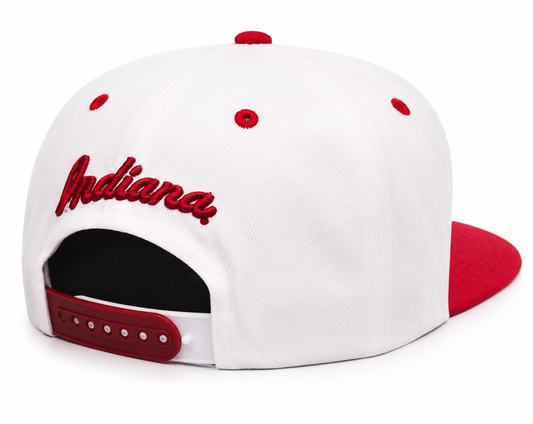 Indiana Hoosiers NCAA Zephyr White Two-Tone Adjustable Snapback Hat NWT