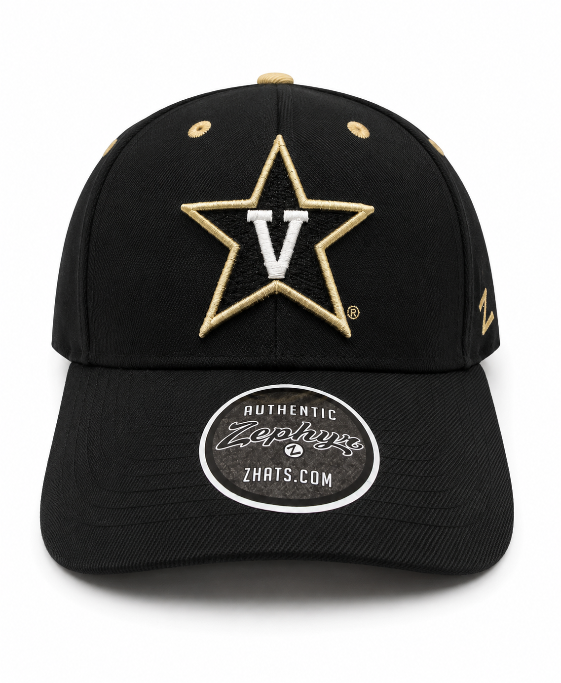 Vanderbilt Commodores NCAA Zephyr Black Snapback Baseball Hat Cap