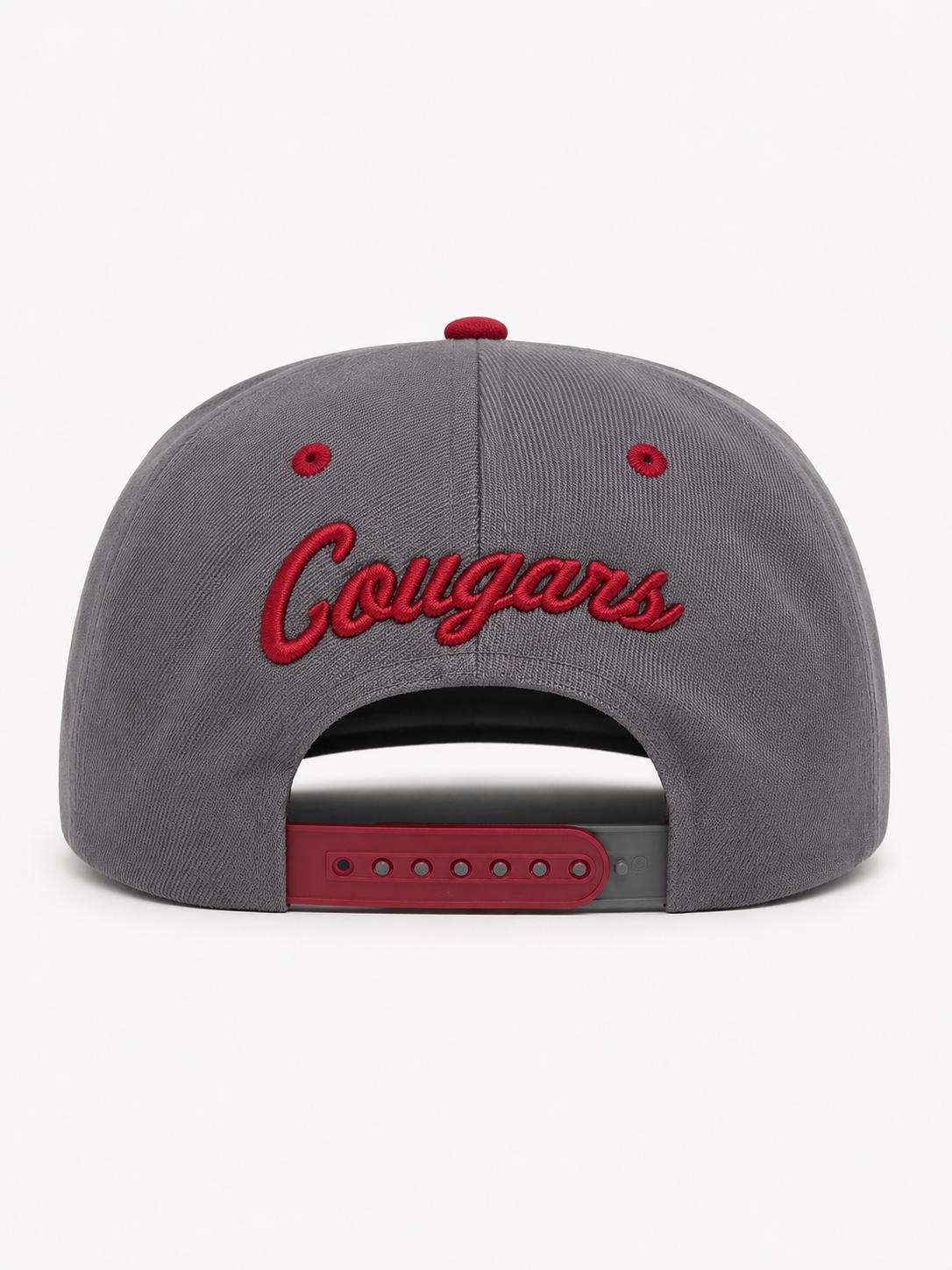 Washington State Cougars NCAA Zephyr Z1 Flat Bill Snapback Hat Grey/Crimson