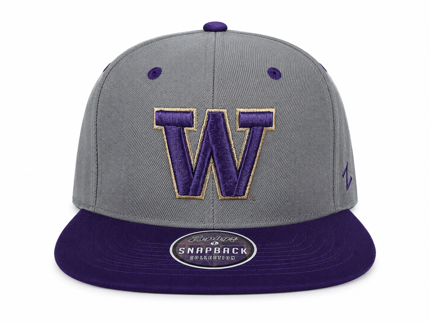 Zephyr Washington Huskies Z11 Flat Bill Snapback – Gray/Purple