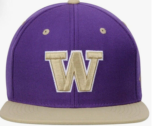 Washington Huskies Zephyr Z11 Flat Bill Adjustable Snapback Hat Purple Gold